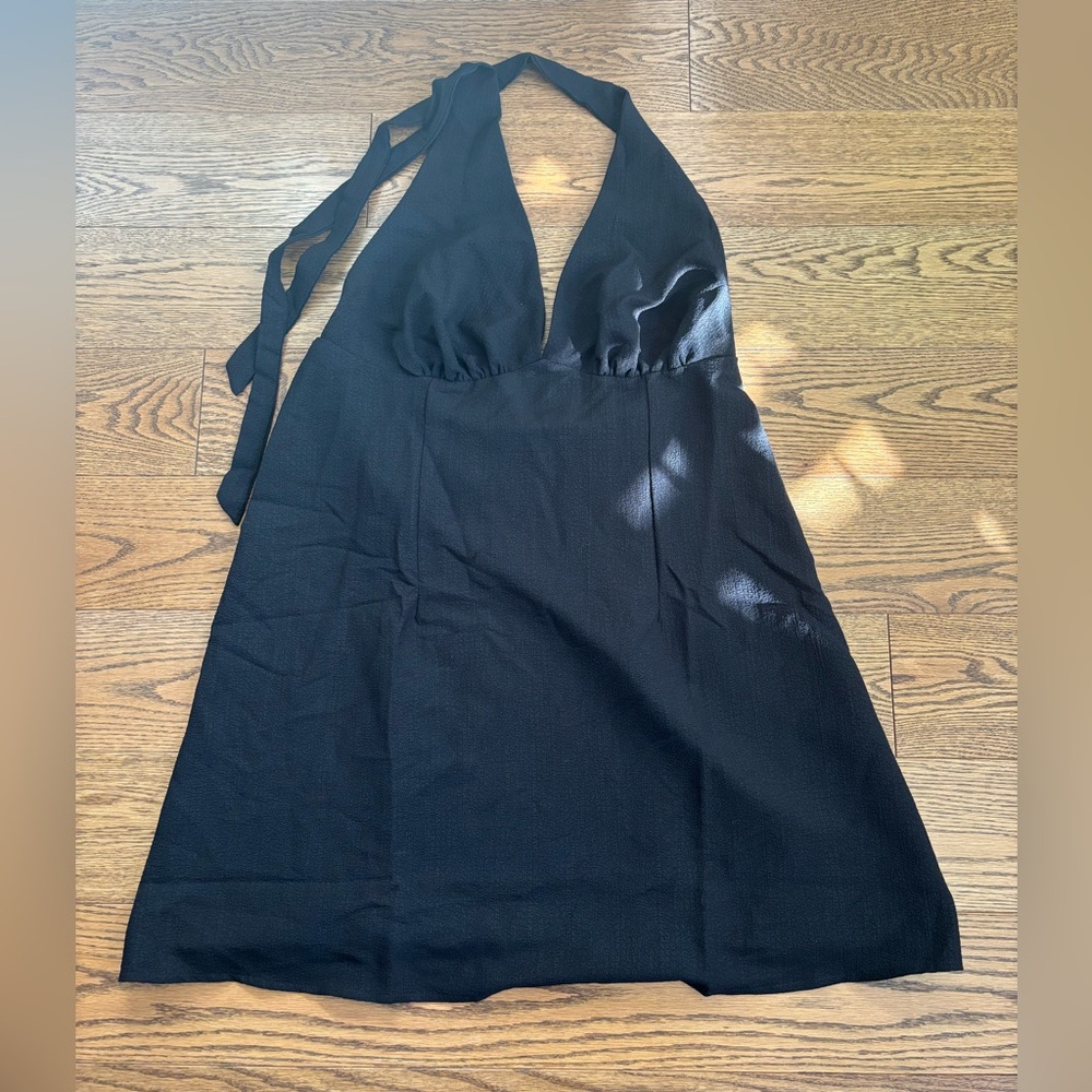 H&M Black Halter Dress